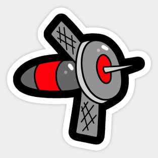 Space Satellite Sticker